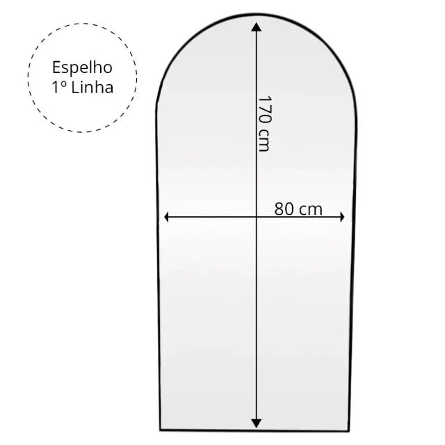 Full-Length Arch Mirror 170x80cm The New Garden