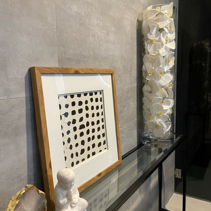 Glass Cylinder with White Phalaenopsis Orchids The New Garden 