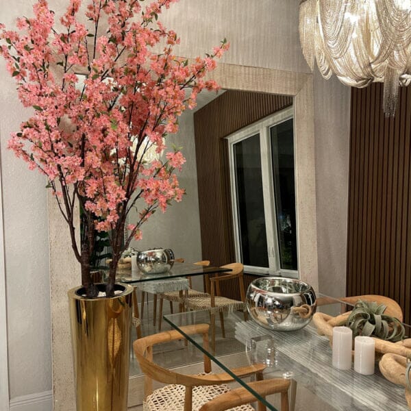 Large Cherry Blossom Tree in Gold Pot The New Garden 
