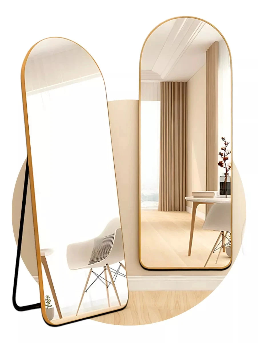 Large Pinterest Mirror with Support and Golden Frame The New Garden 