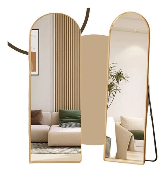 Large Pinterest Mirror with Support and Golden Frame The New Garden Gold 1.64m height x 44cm width 