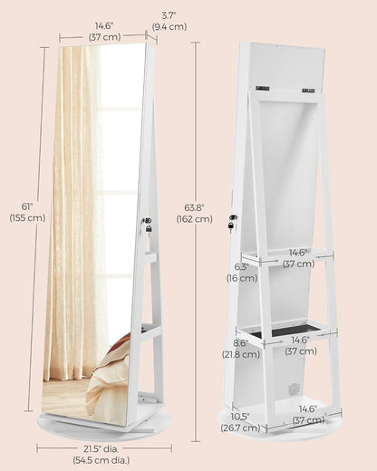 Mirror with Shelf and Jewelry Box The New Garden 