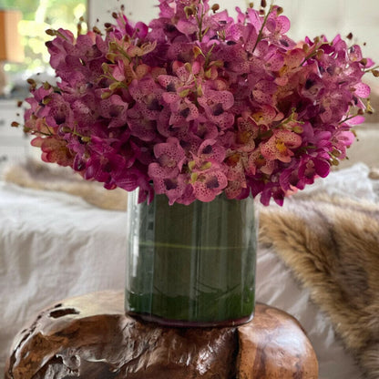 Mixed Mokara Orchids in Large Rota Cylinder The New Garden 