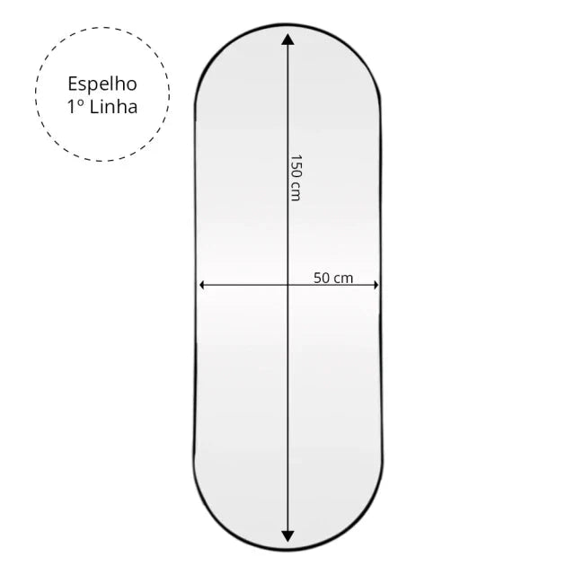 Pill Mirror III 150x50cm The New Garden 