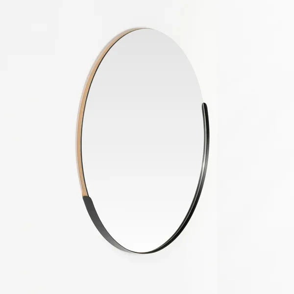 Round Mirror Giro 80 cm Black The New Garden 